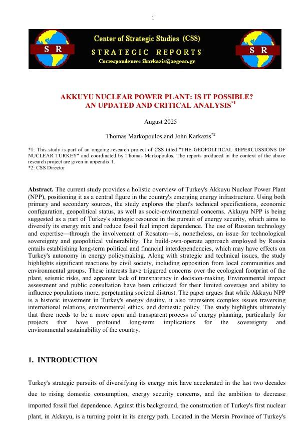 아쿠유 원전 괜찮은가 최신 비판적 분석 (Akkuyu Nuclear Power Plant Is It Possible An Updated and Critical Analysis)