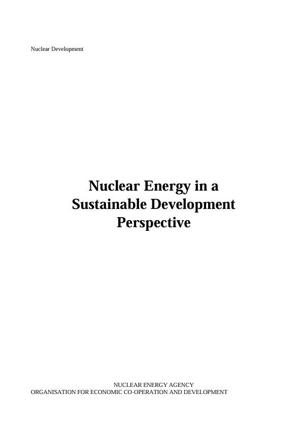 지속가능발전을 위한 원자력 데이터 (Nuclear Data for Sustainable Development)